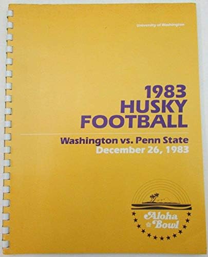 1983 Washington Huskies Aloha Bowl 12/26/1983 คู่มือสื่อกับ Penn State 157118 - หลักสูตรวิทยาลัย