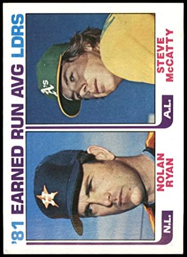 1982 Topps 167 ERA ผู้นำ Steve McCatty/Nolan Ryan Astros A Astros A